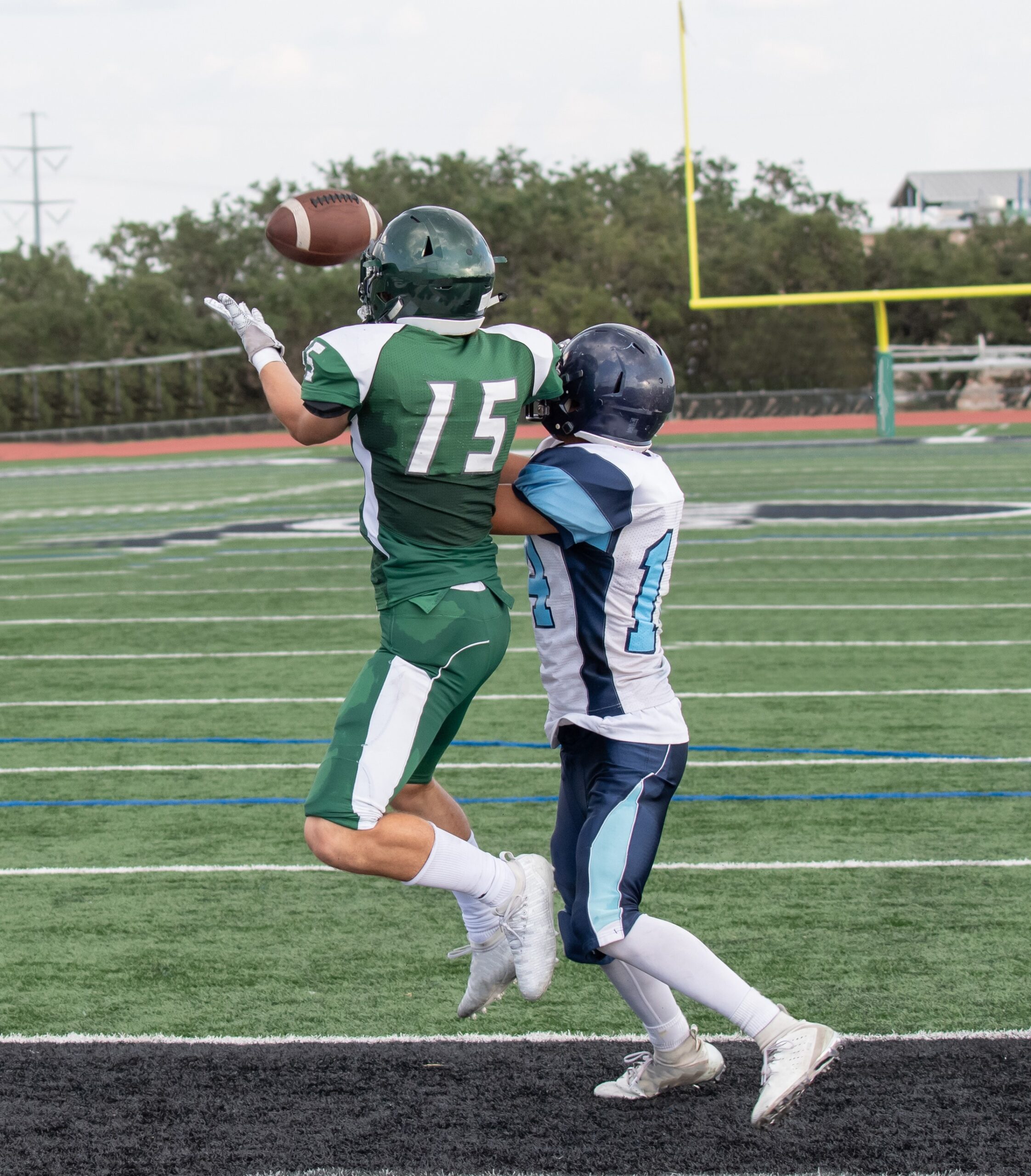 Image of teens playing football